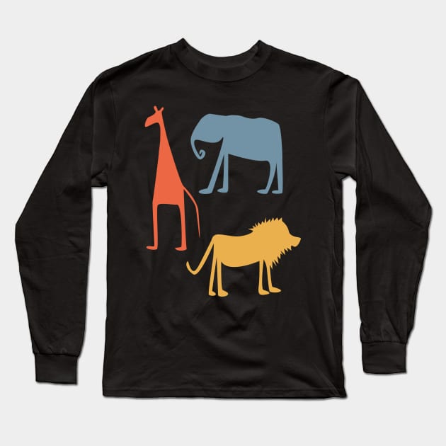Safari animals Long Sleeve T-Shirt by annacush